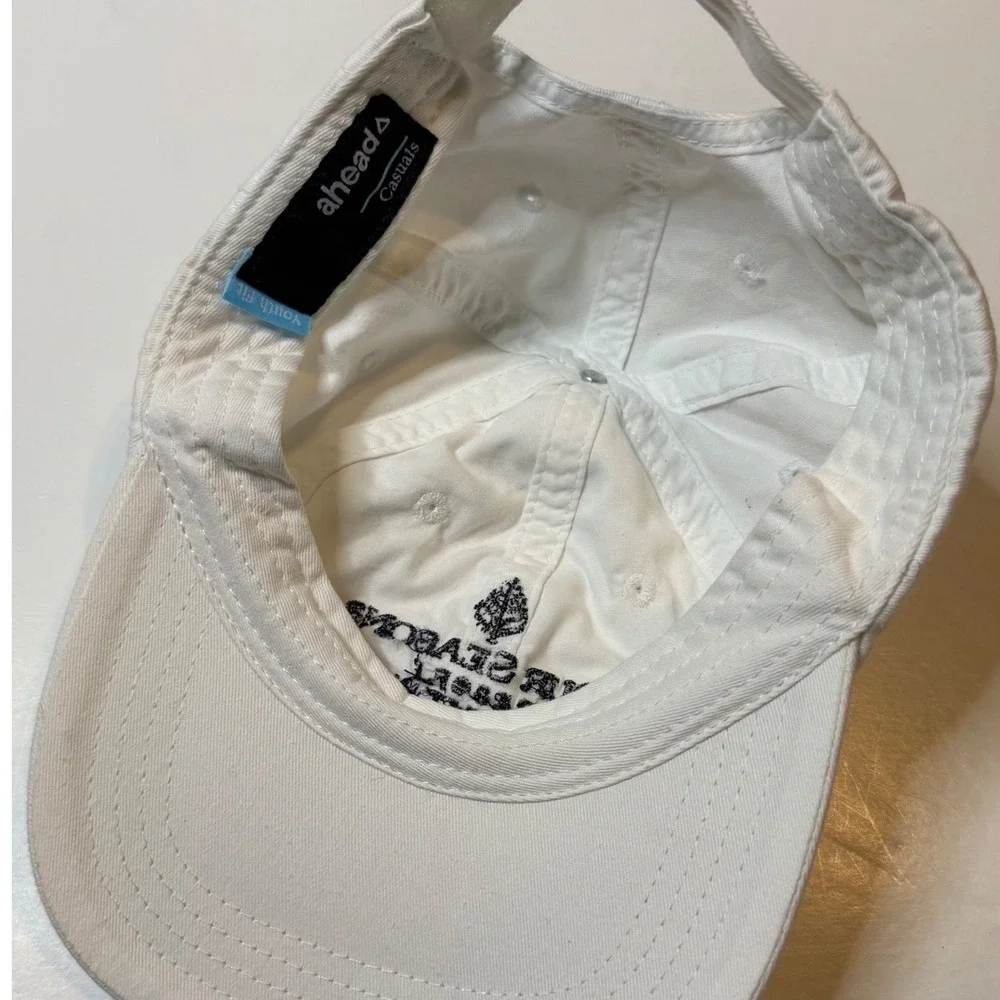 Ahead Four Seasons Resort Nevis Hat Youth White Cotton Vintage West Indies Cap